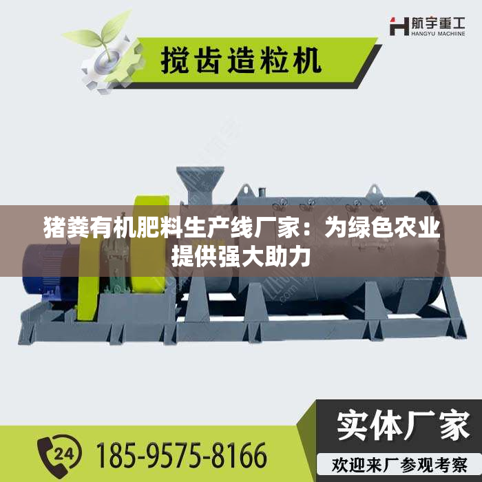 猪粪有机肥料生产线厂家：为绿色农业提供强大助力